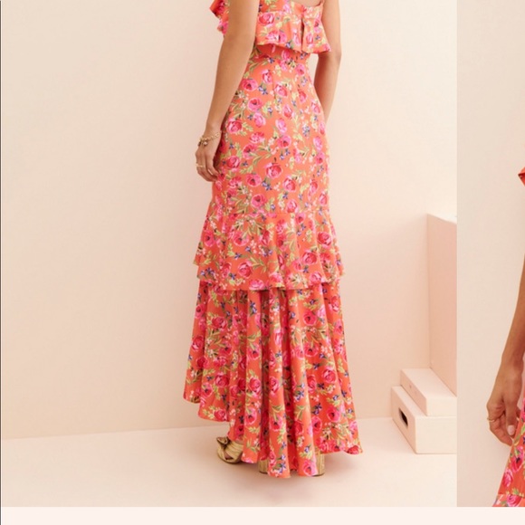 Keepsake the Label Peach Floral Maxi Dress - Picture 10 of 12